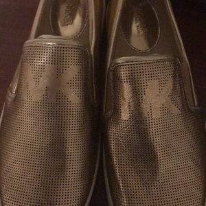 Gold slip on Michael Kors shoe